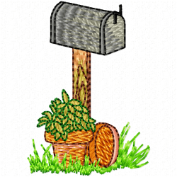 Mailbox Embroidery Design 5 Mailbox Embroidery Design 5